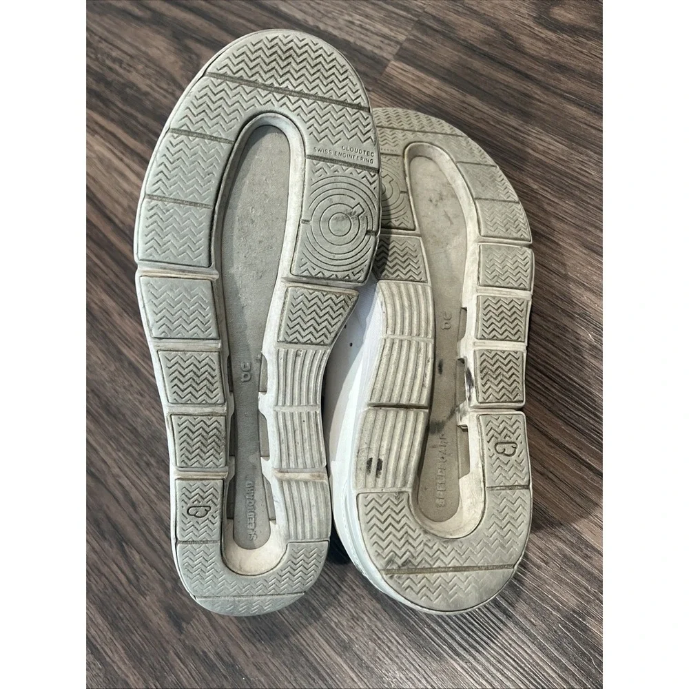 On Cloud The Roger Advantage All White Leather Shoes Sneaker Women's Sz 9